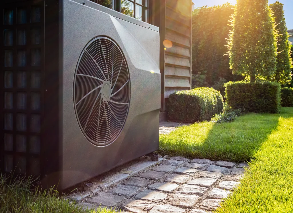 En vämrpump installerad på villa